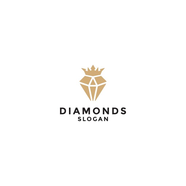 Luxury diamond logo icon design template premium vector