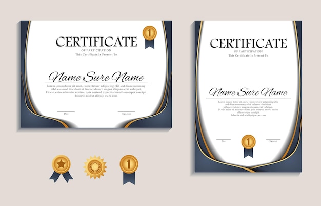 Luxury Elegant Certificate Design Template