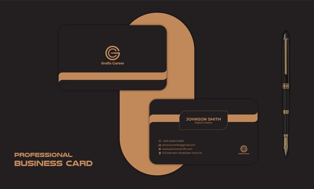 Luxury elegant corporate business card design template