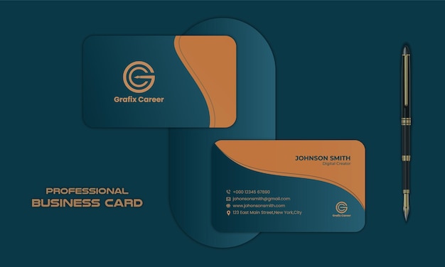 Luxury elegant corporate business card design template