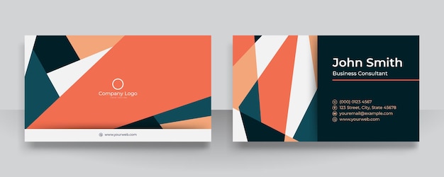 Vector luxury and elegant geometric business card