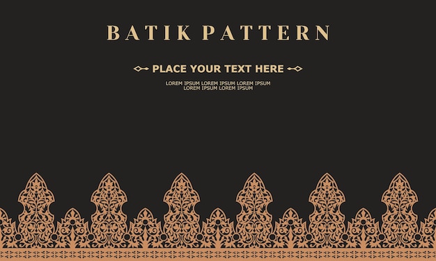 luxury and elegant vector batik pattern template vector