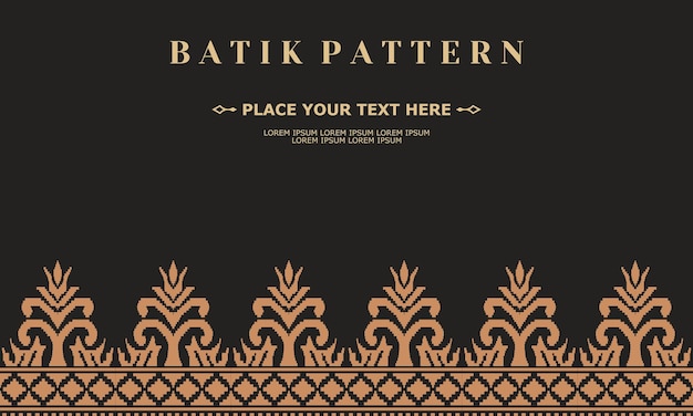 luxury and elegant vector batik pattern template vector