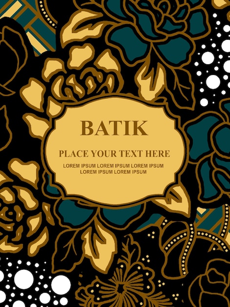 Luxury and elegant vector Javanese ethnic batik pattern template