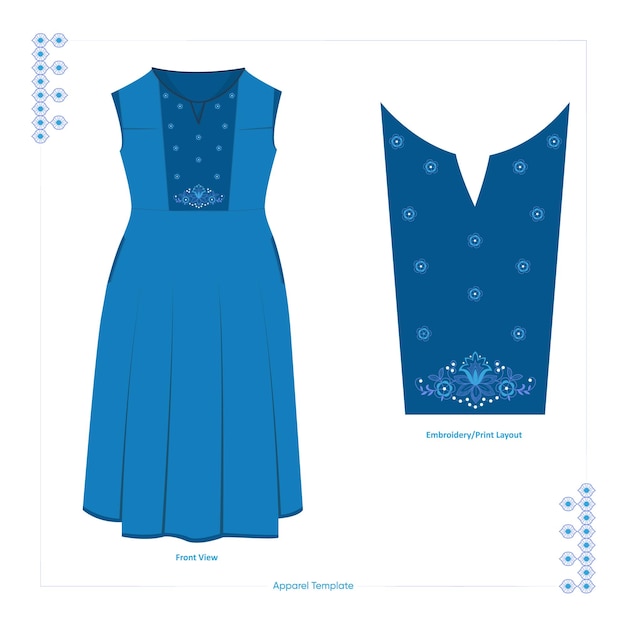 Luxury embroidery dress design