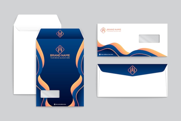 Luxury envelope design template