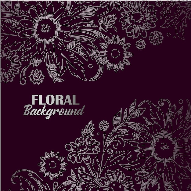 luxury floral background VECTOR ILLUSTRATION