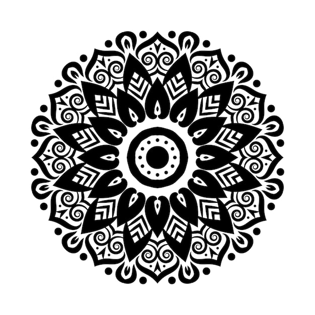 Luxury floral decorative mandala vector design