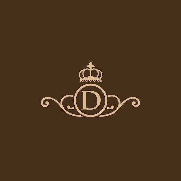 luxury floral letter logo