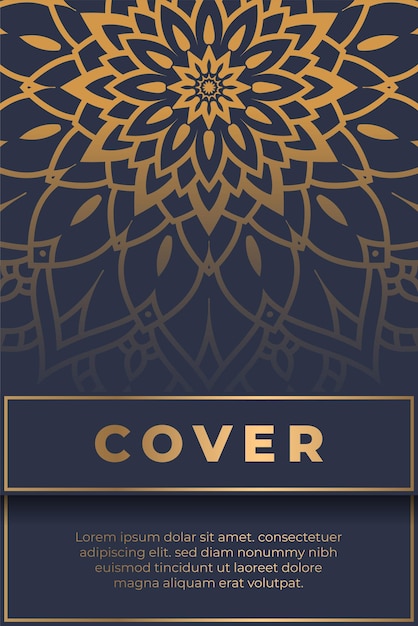 Luxury floral mandala background with space for text