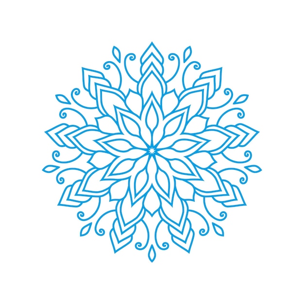 The luxury floral mandala design in Premium Vector