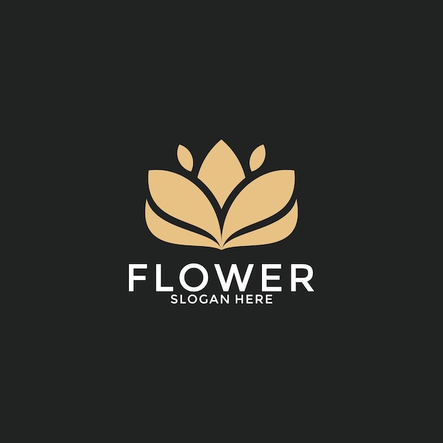 Luxury flower vector logotype Creative universal premium leaf floral logo vector template