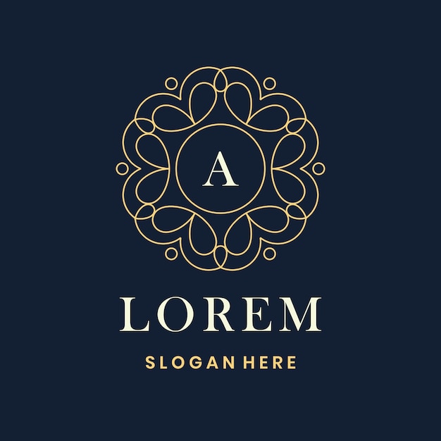 Luxury frame logo