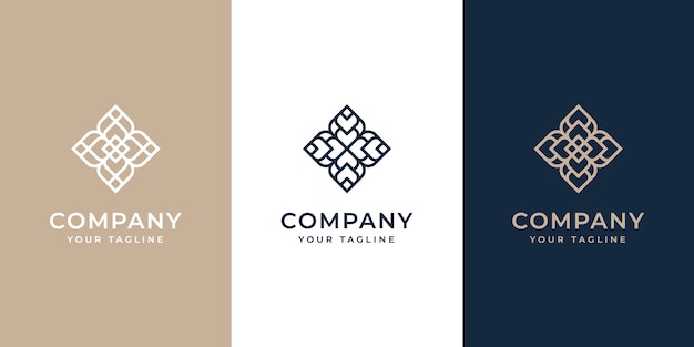 Luxury furniture logo design set collection