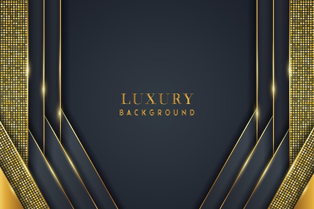 Luxury Geometric Gold with Dark Background