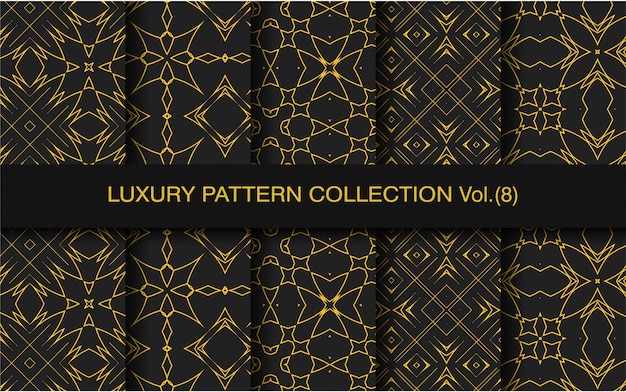 Luxury geometric pattern pack