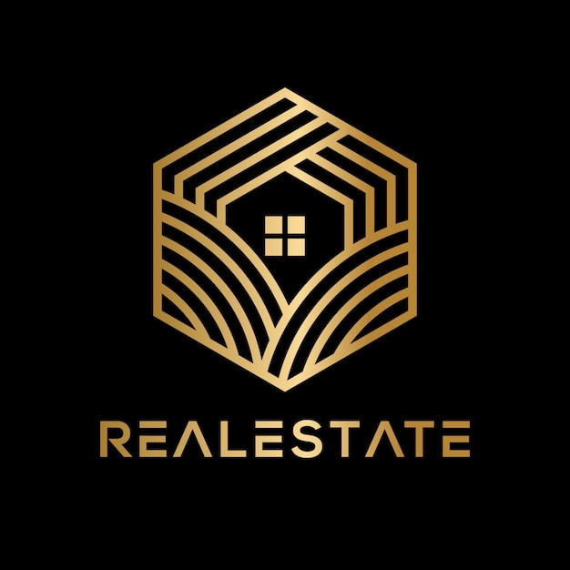 Luxury Geometric Real Estate Logo 