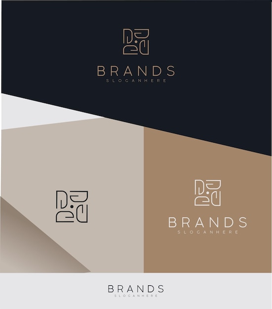 Luxury Geometric Square Logo Jewelry Boutique