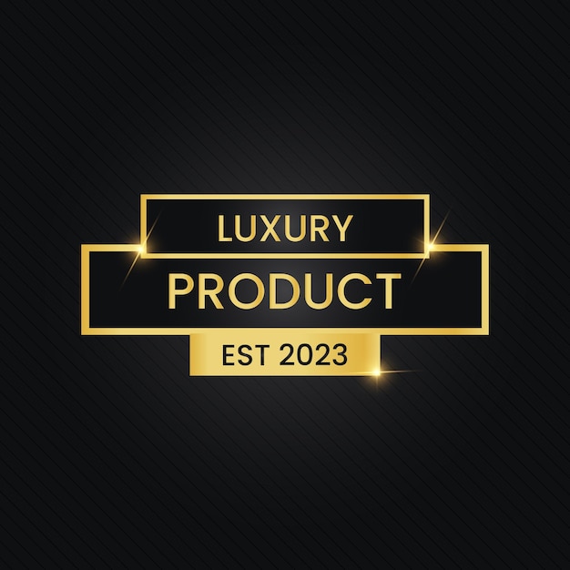 Luxury Gold And Black Label