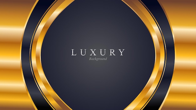 Luxury gold black shiny elegant abstract background template design