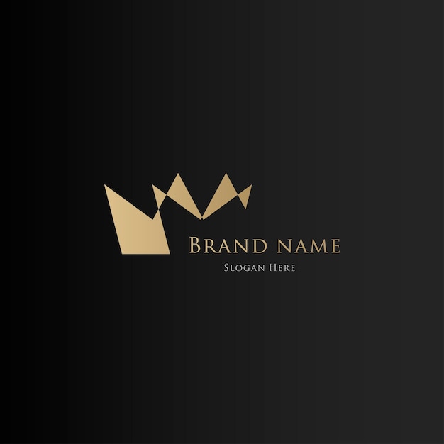 Luxury gold brand modern logo