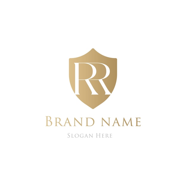 Luxury gold brand modern logo