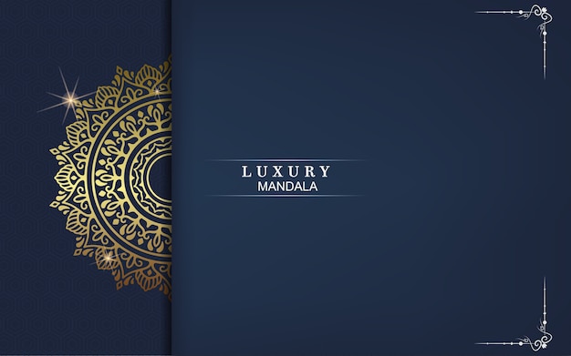 Luxury gold mandala ornate background