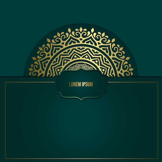 Luxury gold mandala ornate background