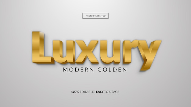 Luxury gold text effect