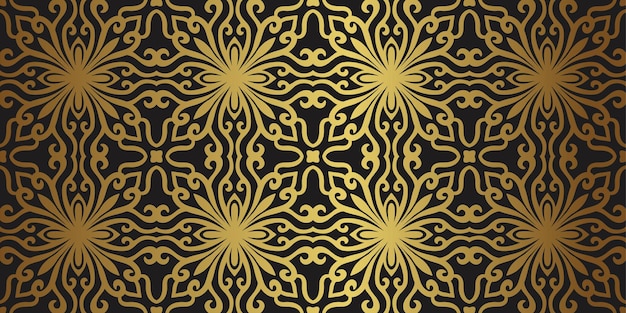 Luxury gold vintage baroque seamless pattern