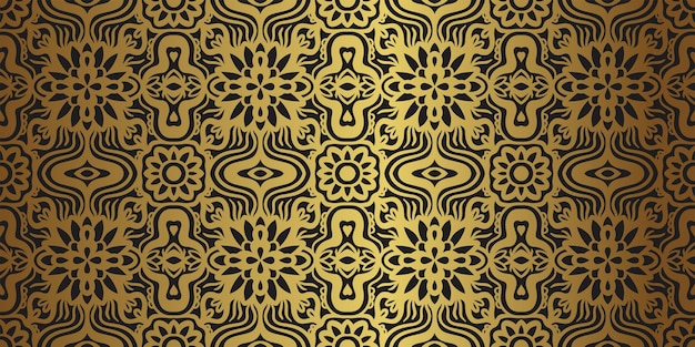 Luxury gold vintage baroque seamless pattern