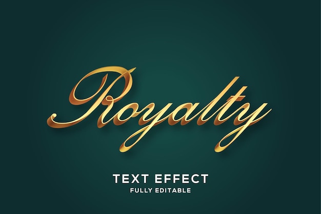 Vector luxury golden 3d text effect