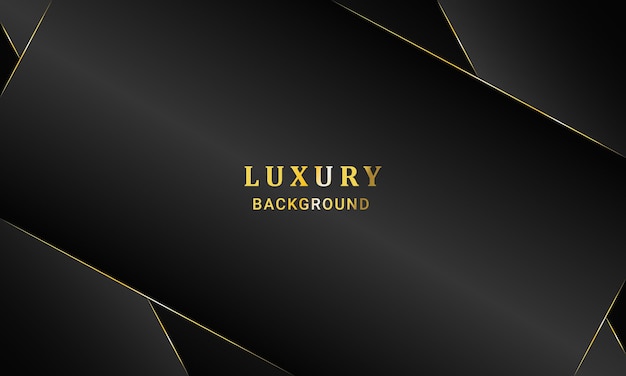 Luxury golden black background for social media design vector