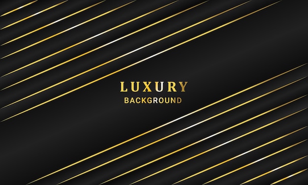 Luxury golden black background for social media design vector