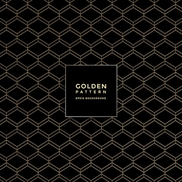 Luxury golden geometric pattern, abstract pattern background