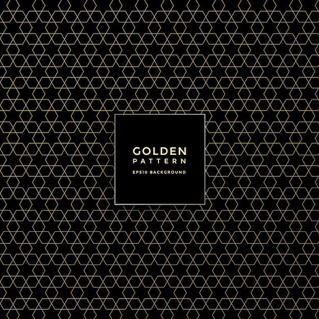 Luxury golden geometric pattern, abstract pattern background