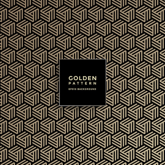 Luxury golden geometric pattern, abstract pattern background