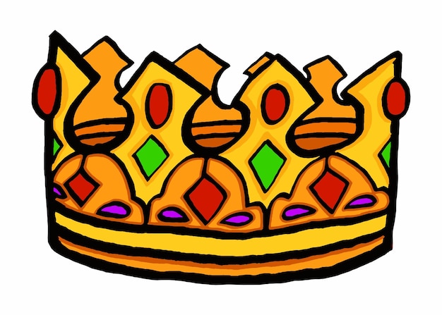 Luxury Golden King Crown Vector