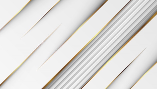 Luxury golden light lines with white gray