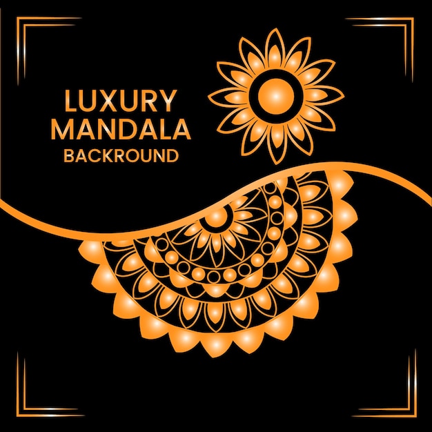 Luxury golden Mandala Background Design