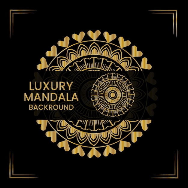 Luxury golden Mandala Background Design