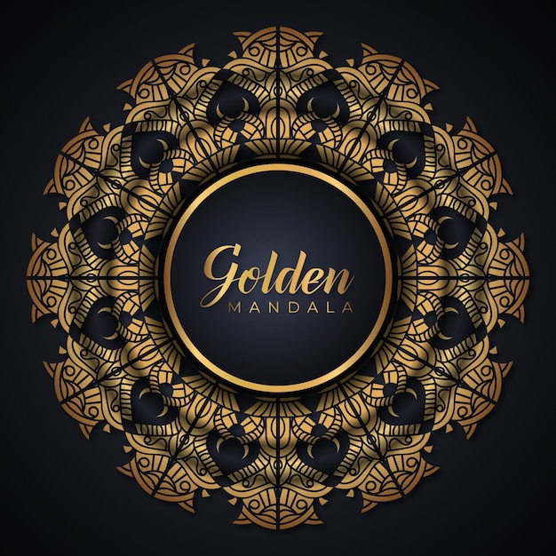 Luxury golden mandala background design