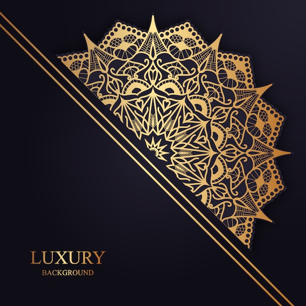 Luxury golden mandala background