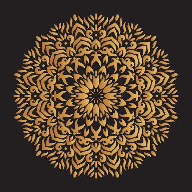 Luxury Golden Mandala Decorative Pattern Background