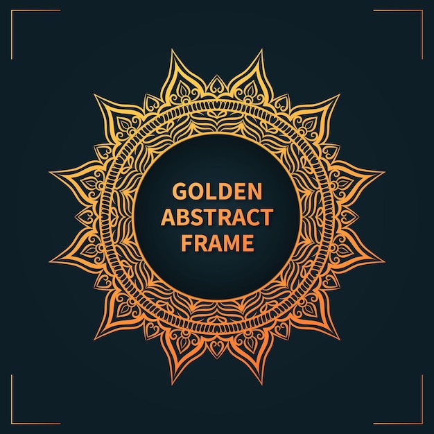 Luxury Golden  mandala design Premium collection Free Vector