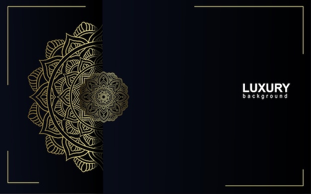 Luxury golden mandala ornate background.