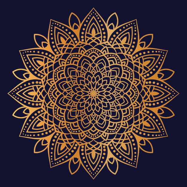 Luxury golden mandala pattern background