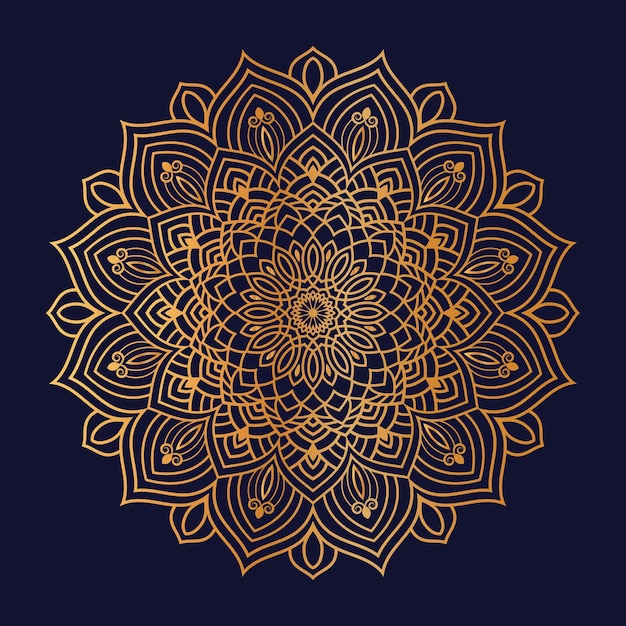 Luxury golden mandala pattern background