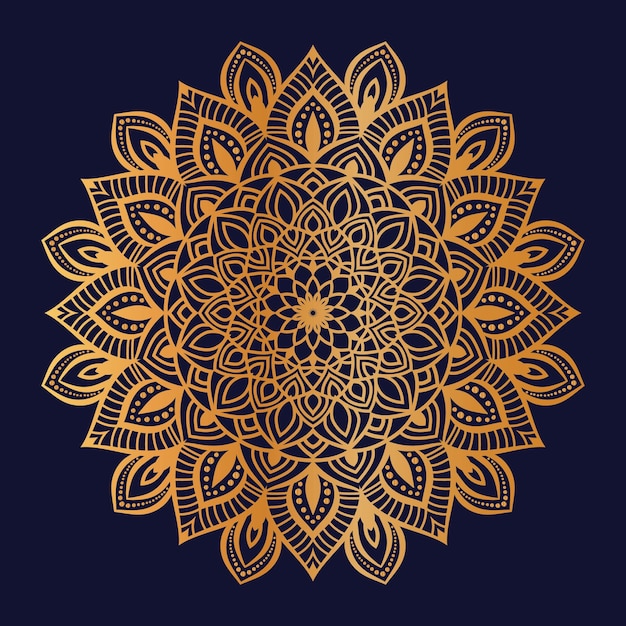 Luxury golden mandala pattern background