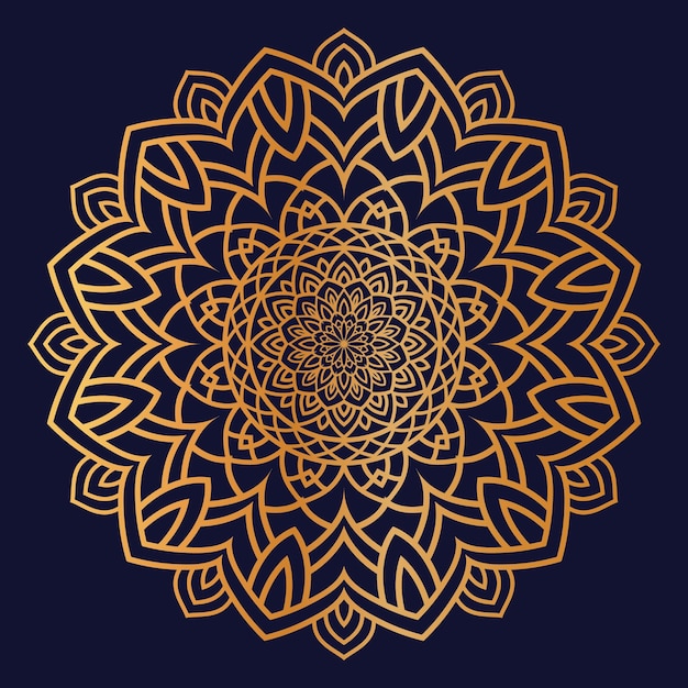 Luxury golden mandala pattern background